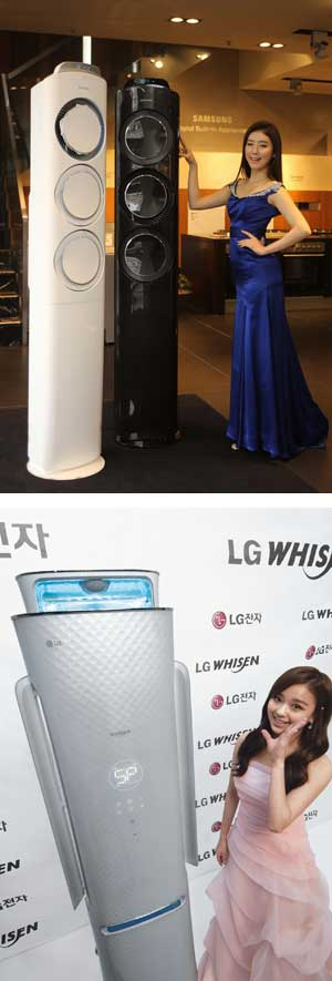 가전업계가 때 이른 에어컨 판매전을 펼치고 있다. 삼성전자의 