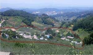 영주시 봉현면 두산리(주치골) 마을 전경. 영주시 제공