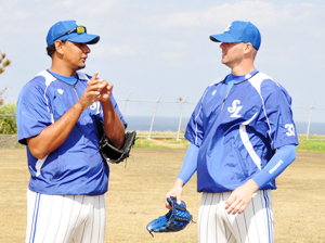 22일 대전구장에서 열린 한화와의 시범경기서 삼성 선발투수 로드리게스가 3회말 4실점 한 뒤 더그아웃으로 들어오며 아쉬워하고 있다. 삼성 라이온즈 제공