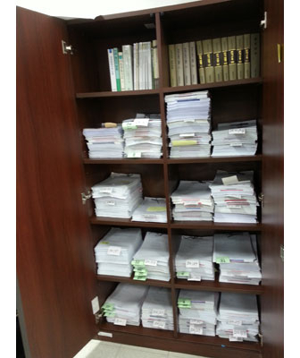 대구고법의 한 법관집무실과 법관 캐비닛. 이호준기자