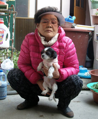 박옥순 할머니가 입양한 유기견 