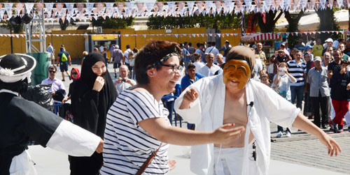4일 아야소피아 광장 앞 특설무대서 열린 
