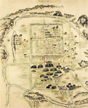 경주읍내전도