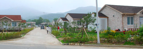 귀농귀촌 입주자 주도형 전원마을인 상주시의 신태봉 마을. 상주시 제공
