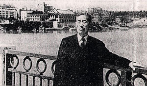 1968년 대동강변에서 촬영된 박 의사의 흑백 독사진