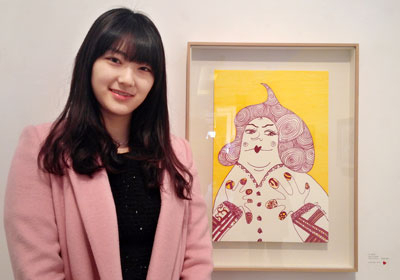 사진=박소진 양과 그의 작품 