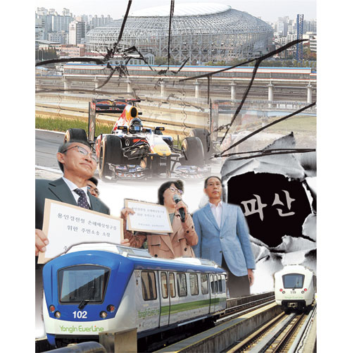 지방재정 부실이 국가 부실로 이어질 가능성을 우려해 일각에서 지방자치단체 파산제 도입을 주장하고 있다. 국내 대표적인 지자체 부실 사업으로 비난받는 서울 고척동 돔구장, 전남도 영광 F1 경기장, 용인 경전철 건설 관련 사업. 매일신문 DB