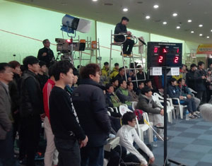 제14회 전한국 스쿼시선수권대회가 8일 대구MBC가 중계한 가운데 대구 미광스포렉스 스쿼시장에서 열렸다. 대구스쿼시연맹 제공
