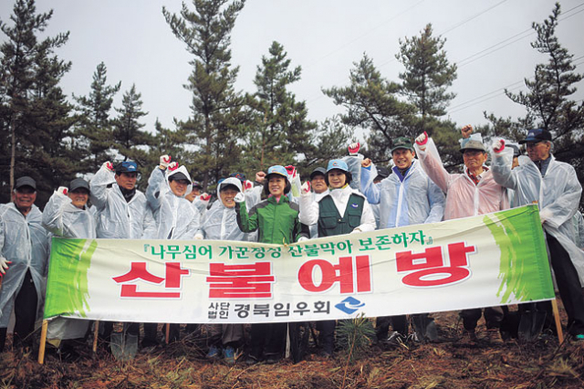경상북도는 20일 영천시 고경면 도암리 일대에서 도민 1천500여 명이 참가한 가운데 8천 그루의 행복나무심기 행사를 열었다.