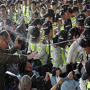 장애인의 날 경찰 사진. 연합뉴스