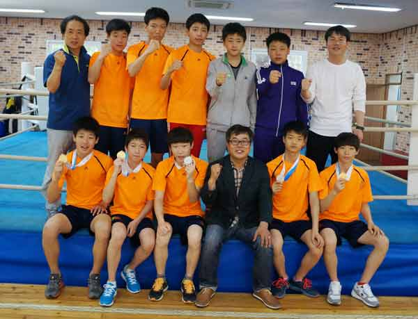 제43회 전국소년체전 중학부에서 금메달 3개를 수확한 대구 중리중