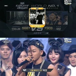 사진. Mnet 엠카운트다운 방송 캡처