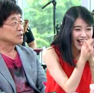 사진. 김창완 아이유(SBS 힐링캠프 방송 캡처)