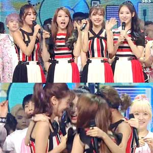 걸스데이 사진. SBS 인기가요 방송 캡처