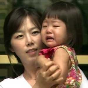 정웅인 아내 이지인 딸 정다윤 사진. MBC 아빠어디가 방송 캡처