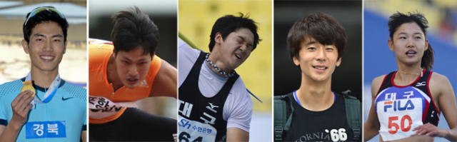 왼쪽 부터 박봉고, 김병준, 김예람, 윤승현, 이선애