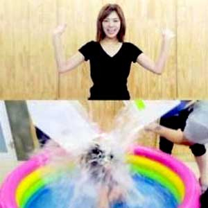 리지 아이스버킷챌린지 사진. 리지 SNS