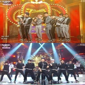 슈퍼주니어 MAMACITA 사진. KBS 뮤직뱅크 방송캡처