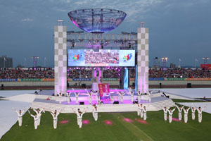 29일 열린 제52회 경북도민체육대회 개회식 식전 행사에서 태권도 꿈나무들이 