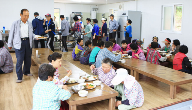 ▲영양군 청기면 무진리 마을 공동식당. 영양군 제공