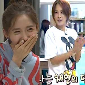 룸메이트 윤아·채연 사진. SBS 방송캡처