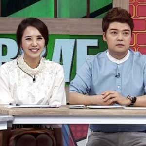 전현무 이지애 사진. E채널 방송캡처