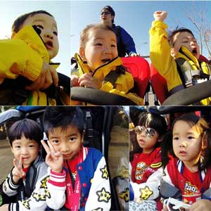 송일국 삼둥이 션 사남매 사진. KBS 슈퍼맨이돌아왔다