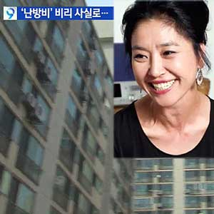 김부선 아파트 수사결과 사진. KBS 뉴스캡처