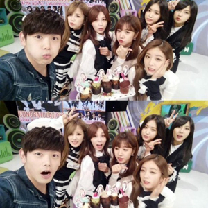 에릭남 에이핑크 사진. 애프터스쿨클럽 트위터 캡처