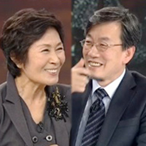 김혜자 손석희 사진. JTBC 뉴스룸 방송캡처