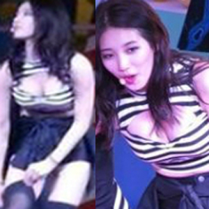 수지 가슴골 노출-사진.온라인 커뮤니티 게시판