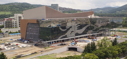 경주가 국제적 컨벤션 도시로 올라서고 있다. 내년 3월 개관 예정인 경주 화백컨벤션센터 전경. 경주시 제공