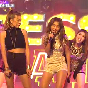에일리 효린 제시 사진. MBC 가요대제전 방송캡처