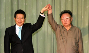 2007년 10월 노무현-김정일. 연합뉴스