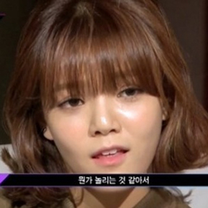 언프리티랩스타 AOA 지민 눈물 사진. 엠넷 방송캡처