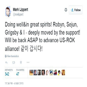 사진, 마크 리퍼트 주한미국 대사 SNS 캡처