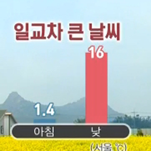 오늘 날씨, 완연한 봄날씨 사진. MBN 방송캡처