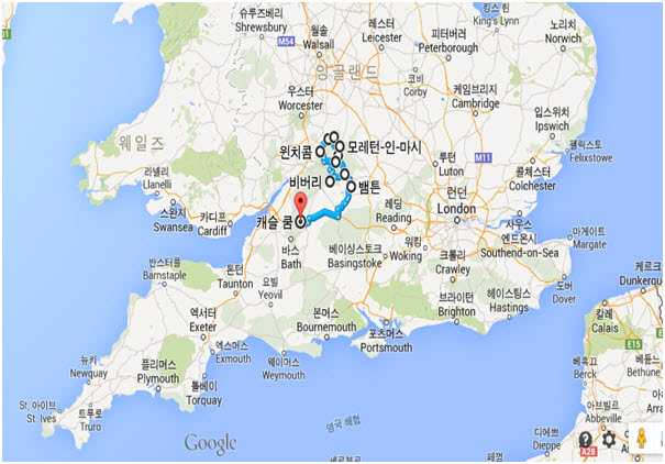 코츠월드 지도