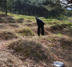 대구 달성군 옥포면 대구교도소 묘역에는 사형수 무덤 70여 기가 안장돼 있다. 25일 법의 날을 맞아 
