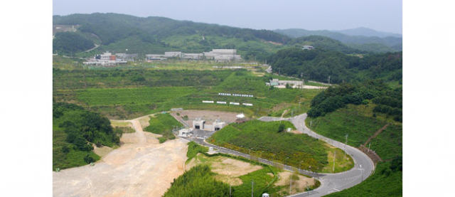 경주시 양북면에 위치한 중·저준위 방사성 폐기물 처분장(방폐장) 전경.