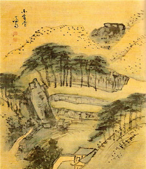 겸재 정선의 필운대 그림.