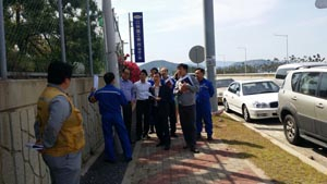 포항시가 강림중공업 현장을 찾아 지장물 조사 등 애로사항 해결을 위해 적극 나서고 있다. 포항시 제공