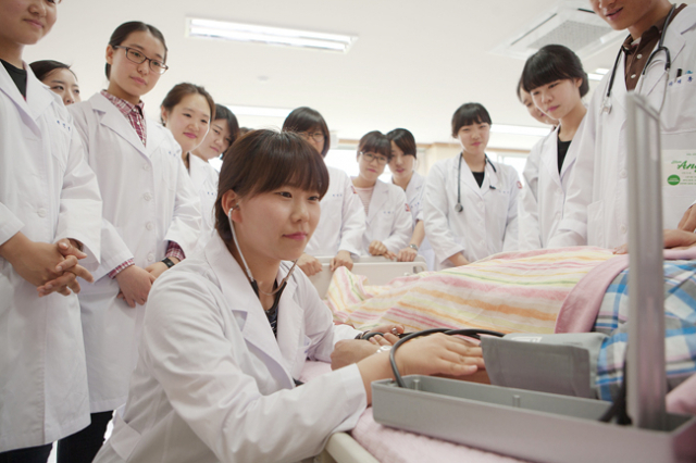 경일대 간호학과 실습 장면. 경일대 제공
