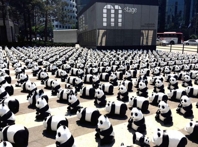 서울 강남역 행사 모습. 앰허스트 제공