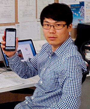 대구창조경제센터 C랩 1기 스타트업인 김호식 컨실리언스아이 대표는 하이패스 단말기를 대체하는 앱으로 창업 성공의 꿈을 키워가고 있다.