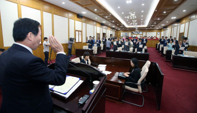 제7대 대구시의회가 개원한 지 1년을 맞았다. 시의원 30명이 한마음으로 현장에서 발로 뛰며 시정을 효과적으로 견제해 활발한 의정활동을 펼쳤다는 평가를 받고 있다. 대구시의회 제공