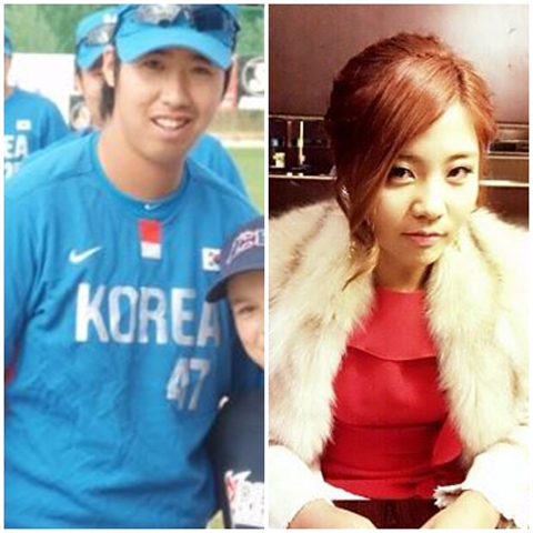 사진. 유희관 양수진 미니홈피