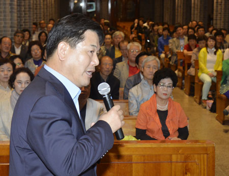 18일 대구 계산성당에서 열린 