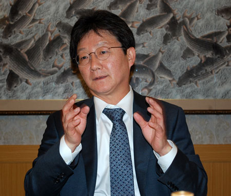유승민 새누리당 의원이 7일 대구시내 한 음식점에서 기자간담회를 열었다. 새누리당 대구시당 제공