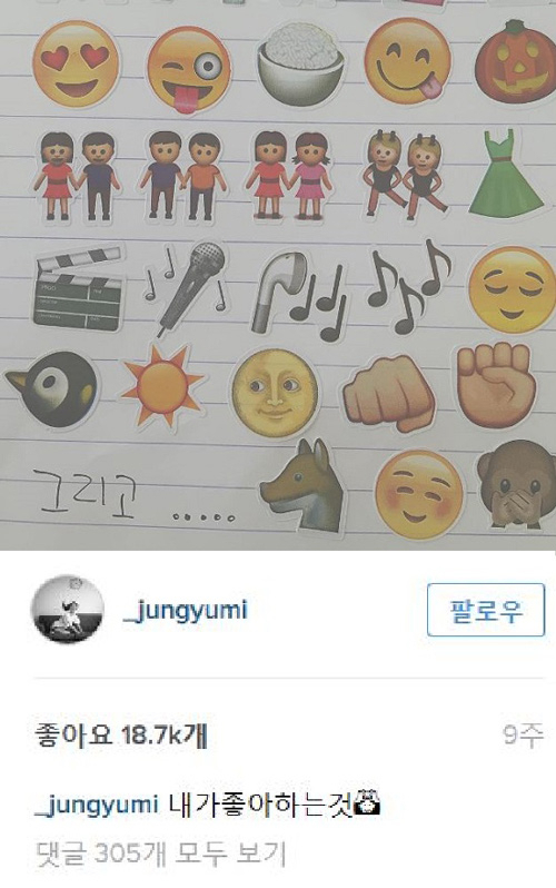 사진. 정유미 인스타그램